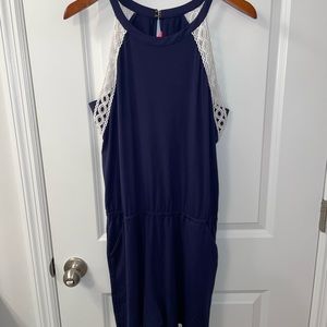 Lilly Pulitzer True Navy Romper